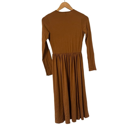 RACHEL PALLY Lianne Mustard Cut Out Keyhole Long Sleeve Dress - Picture 6 of 6